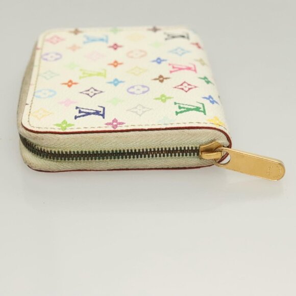 LOUIS VUITTON Monogram Multicolor Zippy Coin Purse White M93741 LV Auth BA3531 - Picture 4 of 16